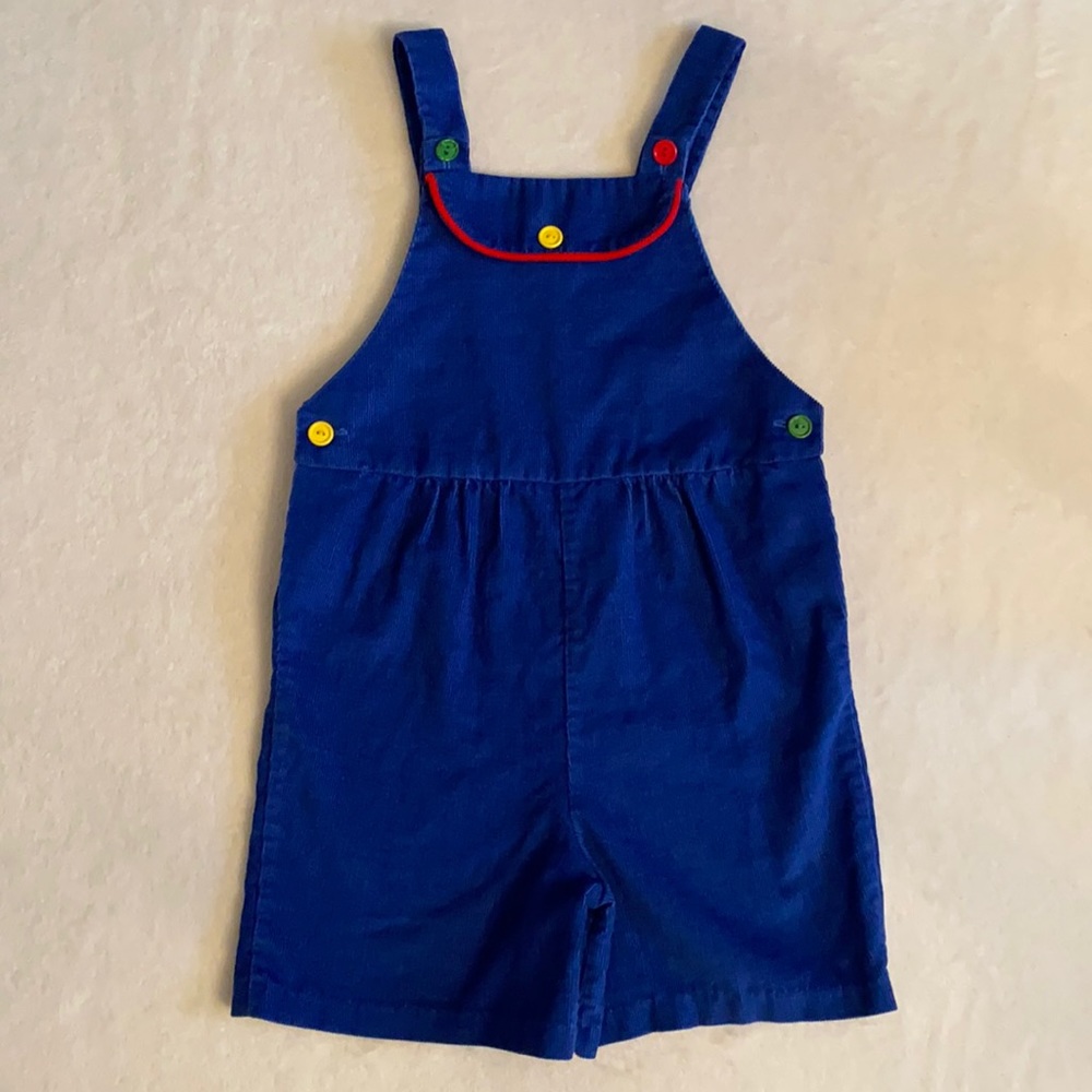 {VTG} Fischel by Johnston | Corduroy Jon Jon Shortall Romper (Size 6 Fits 3T 4T)